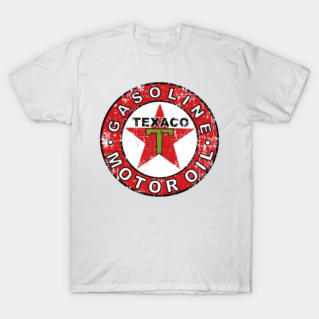 Texaco Tea Vintage Scratch T-Shirt by GR8DZINE